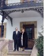 El día de la entrada, José Antonio Arana, en el Palacio  Alegria con su mujer